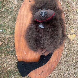 Plush Brown Monkey Golf Driver Cover